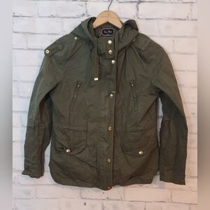 Love Tree Green Cargo Utility Military Style Jacket Large